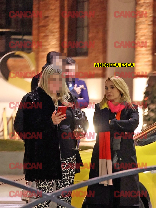Andreea Esca a ieșit la stradă, în așteptarea mașinii