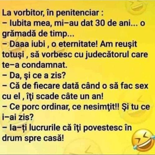Bancul zilei | Cum își scoate o femeie soțul din pușcărie