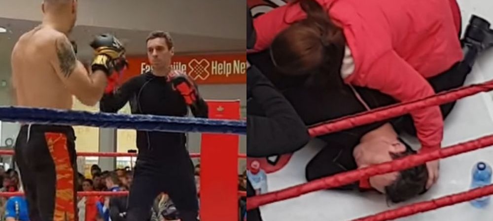 Poza care a devenit virală sâmbătă seară, după bătaia încasată de Mircea Badea în mall