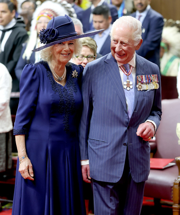 Regele Charles al III-lea și regina Camilla în Camera Senatului pentru deschiderea de stat a Parlamentului în timpul unei vizite oficiale în Canada la 27 mai 2025 în Ottawa, Ontario. Foto: Profimedia