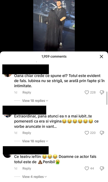 Oana Radu, pusă la zid după ce și-a chemat noul iubit pe scena de la Sala Palatului. Detaliul care i-a oripilat pe fani: ”Ce penibil!”