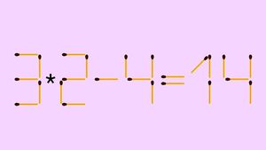Test IQ cu chibrituri | Adăugați un singur băț pentru a corecta 3*2-4=14
