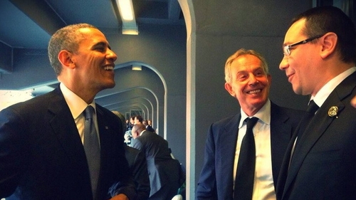 Premierul Romaniei, Victor Ponta, intalnire de gradul zero cu cel mai puternic om din lume! Vezi FOTO