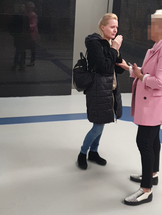 Simona Secrier, în lacrimi