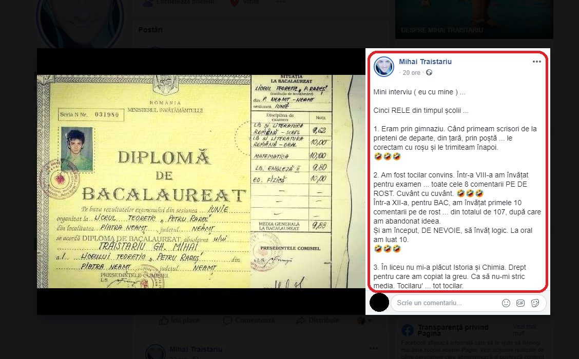 Mihai Trăistariu, mărturii despre cea mai rușinoasă situație intimă: “În clasa a VIII-a, m-am… pe mine”