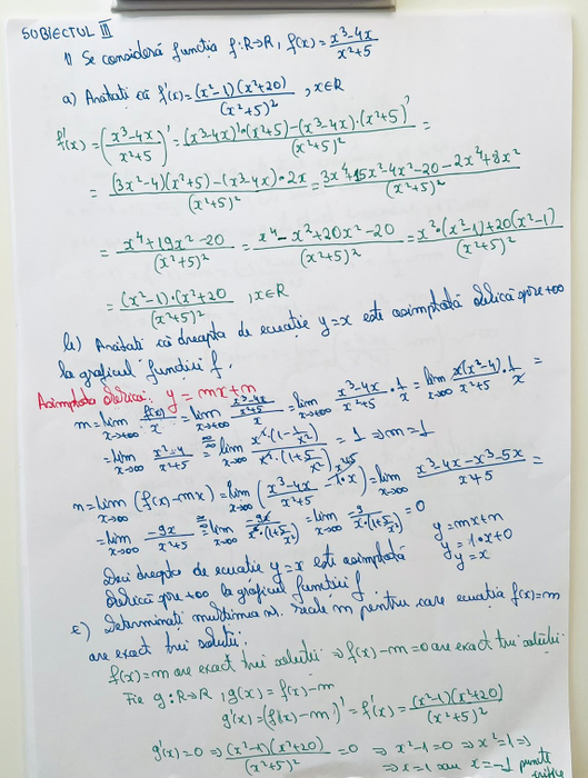 Subiectul III la Matematică, specializarea Mate-Info