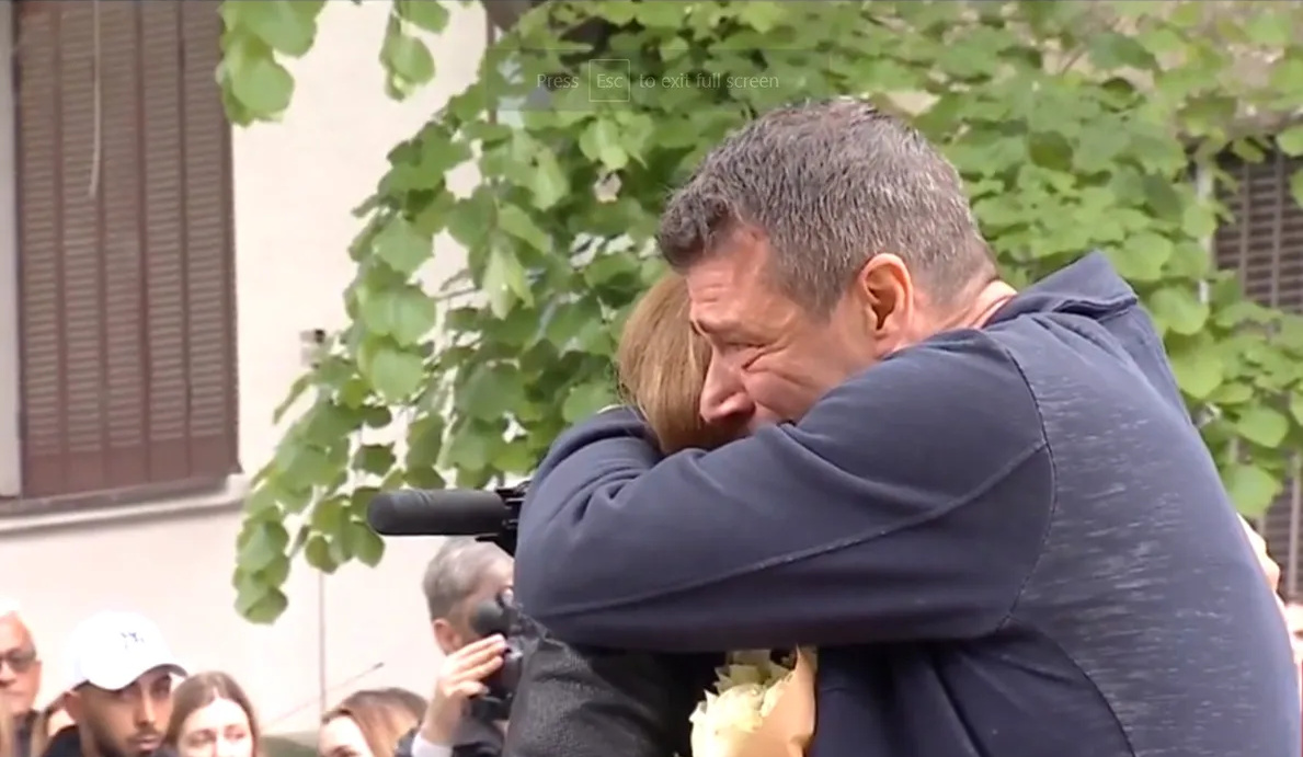 Fiica antrenorului Dragan Kobiljski a fost ucisă în cadrul masacrului de la Belgrad/ Foto: Captură video Antena 3
