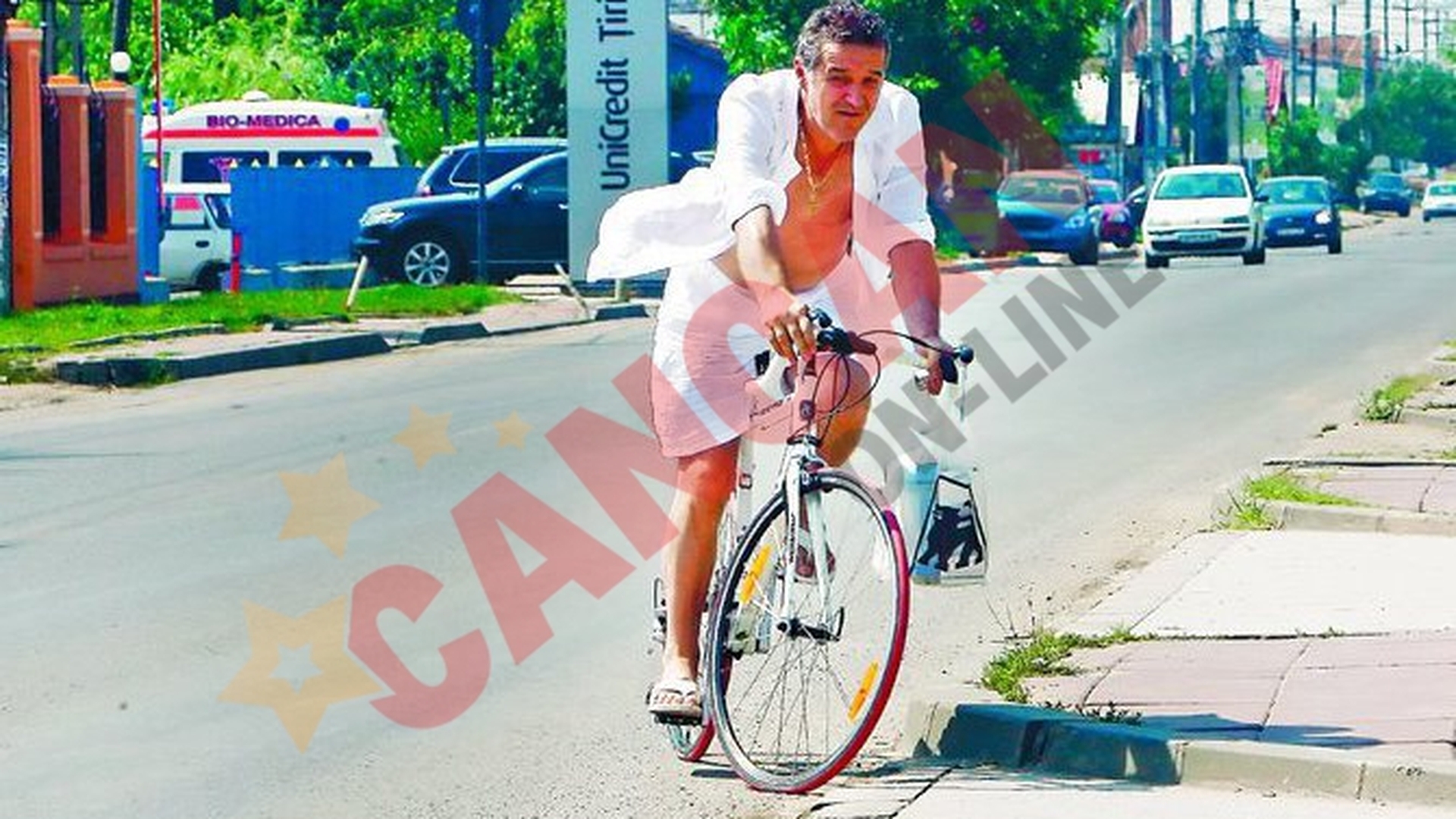 Gigi si Victor au fost la carciuma pe bicicleta