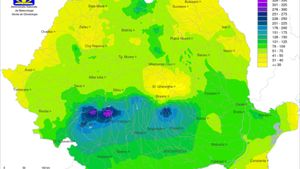 ANM a emis avertizări meteo în lanț. Zonele afectate de fenomene meteo severe, în următoarele ore