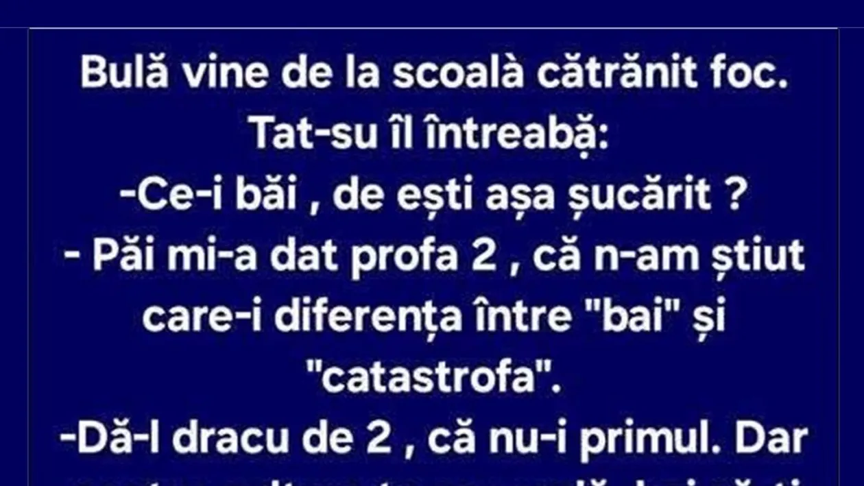 BANC | Bulă, baiul și catastrofa