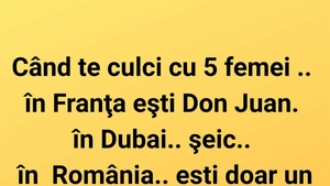Bancul începutului de săptămână | Când te culci cu 5 femei