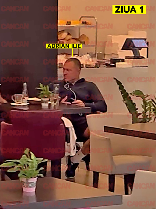 Adrian Ilie și Luiza s-au întâlnit la o cafenea, dar au stat la mese diferite