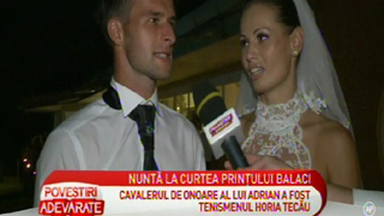 Fiica cea mica a lui Ilie Balaci s-a casatorit cu tenismenul Adrian Ungur! Vezi de ce au facut ceremonia religioasa la sase ani de la cununia civila