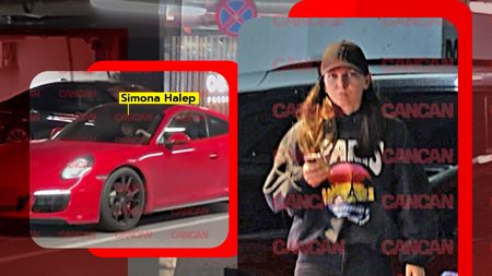 Ex-liderul WTA a fost cu șoferul la mall, dar nu a părut în apele ei, după ce a coborât din superbul Porsche Carrera 4. Ce-ai pățit, Simo?