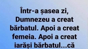 BANC | Ce a făcut Dumnezeu după ce a creat bărbatul și femeia, de fapt