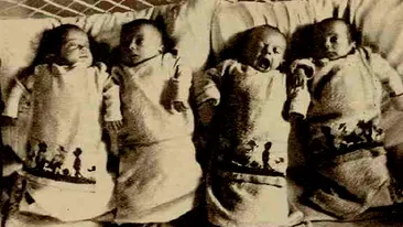 Povestea care a inlacrimat Romania in urma cu 80 de ani! Cum au fost “arestati” patru bebelusi gemeni nascuti de o mama-eroina