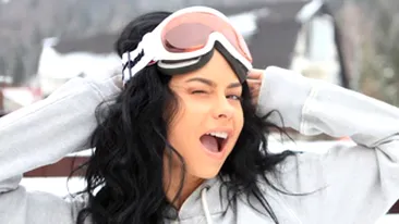 Inna isi saluta fanii de la munte! Vezi cum arata vedeta pregatita de schi!
