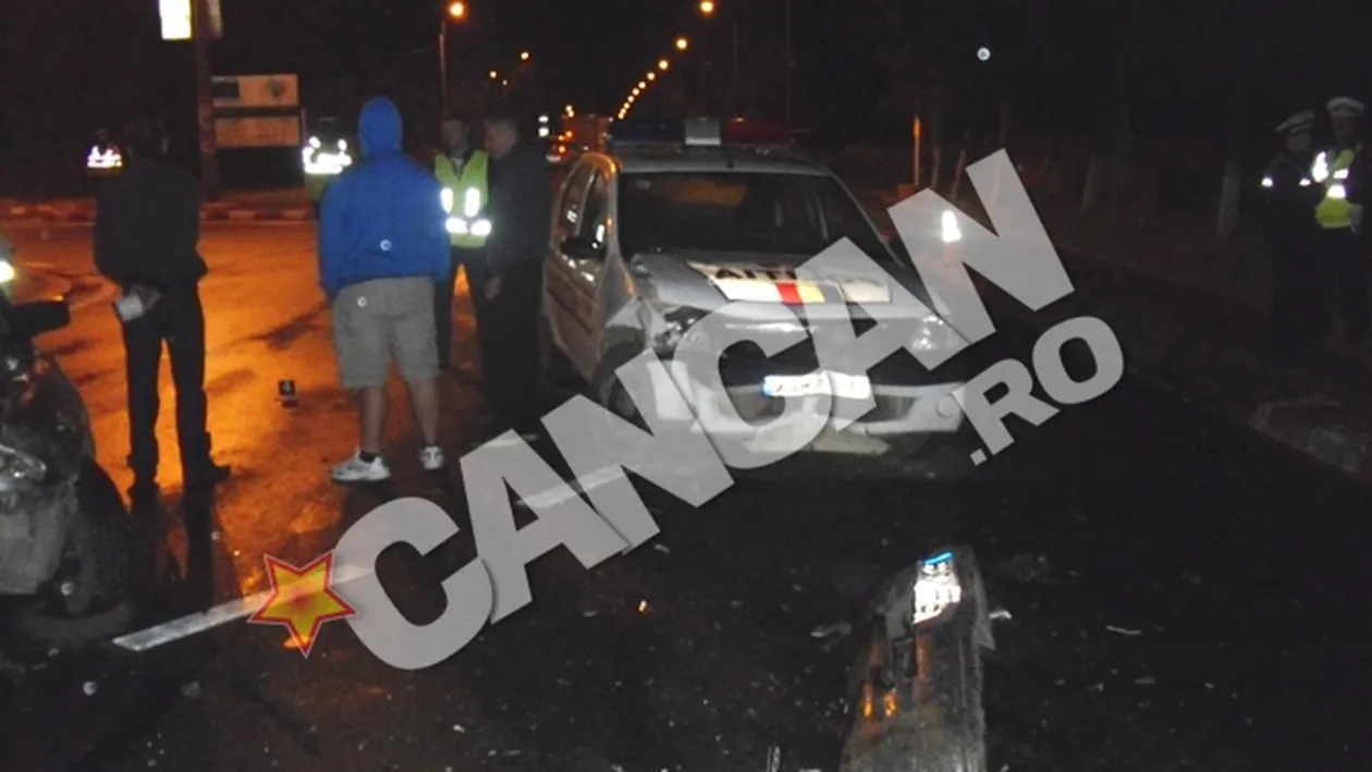 Un politist a ranit doi oameni dupa ce a intrat cu Logan-ul pe contrasens