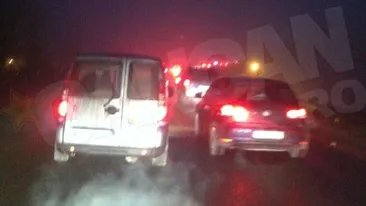 Te intorci azi de la munte? Atentie sporita soferilor care vin de pe Valea Prahovei! Un accident rutier a blocat traficul pe DN1