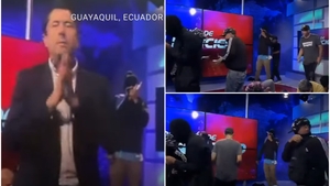 Coșmar pentru angajații televiziunii naționale din Ecuador. Rebelii au năvălit peste ei în studio. Țara e în plină revoluție. VIDEO