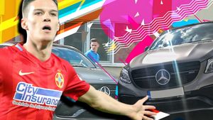 Jucătorul de 100 mil. € al lui Gigi Becali a apărut în cantonament cu un ”tanc”! Imagini în premieră cu super-mașina puștiului