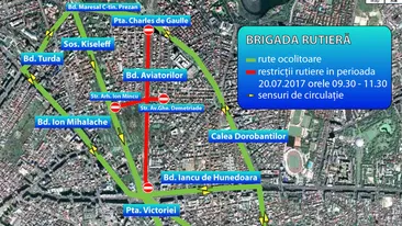 Restricţii de circulaţie în Capitală! Ce trasee trebuie evitate 