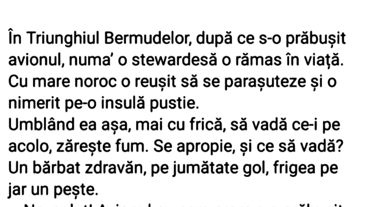 BANCUL ZILEI | Stewardesa și Triunghiul Bermudelor