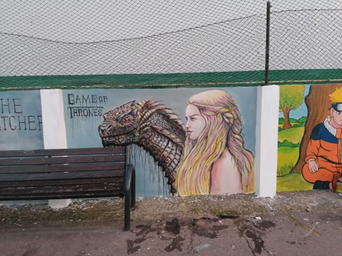 Serialul "Game of Thrones", una dintre temele abordate de pictor