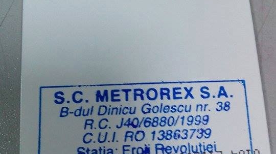 Metrorex nu emite bonuri fiscale pentru cartelele vandute! In medie pe zi se dau circa 35.000 de legitimatii de calatorie!