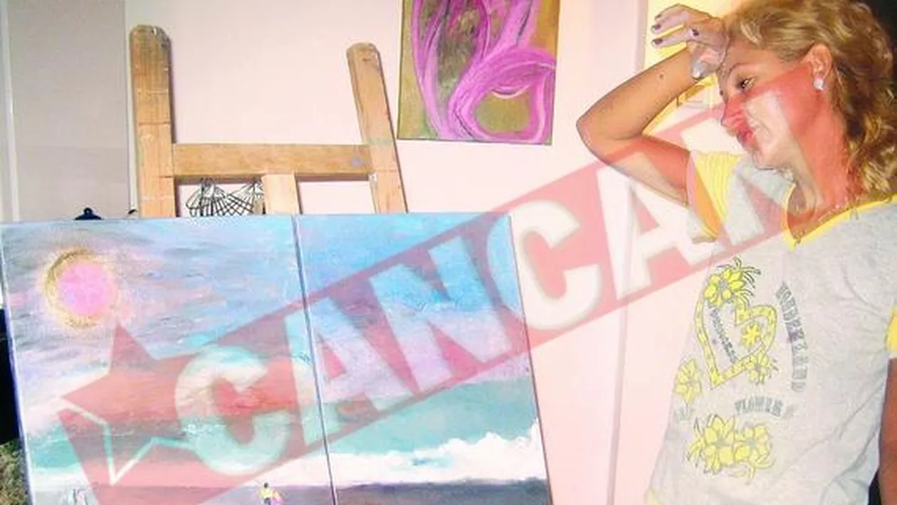 Anamaria Ferentz picteaza in pijamale