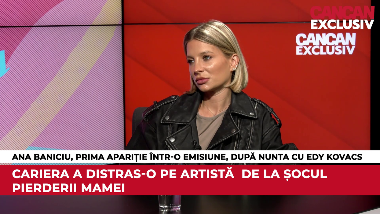 Ana Baniciu-Kovacs a făcut mărturisiri de suflet, în cadrul emisiunii CANCAN EXCLUSIV (Foto: captură video)
