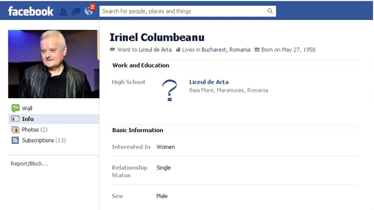 Vor si ele la Iri! Un fals Irinel Columbeanu cucereste domnisoare dornice de celebritate pe Facebook si isi injura prietenii!