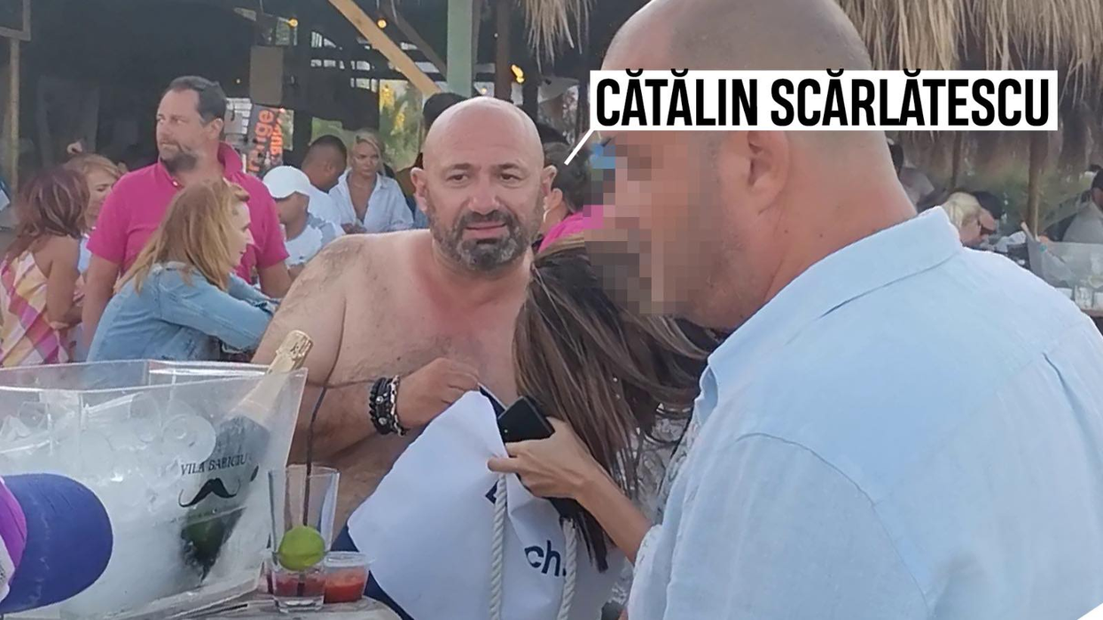 Scărlătescu a “atacat” o șatenă pe plajă