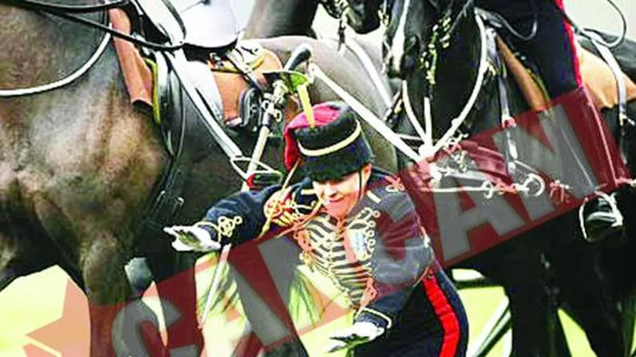 A cazut de pe cal in fata reginei