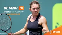 (P) Simona Halep - Johanna Konta, cu streming live pe Betano TV