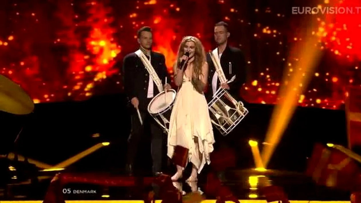 Lacrimi de fericire! Danemarca, castigatoarea Eurovision 2013! Emmelie De Forest a impresionat cu Only Teardrops