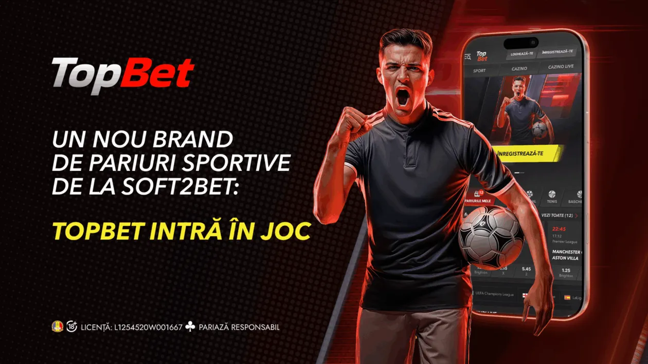 (P) TopBet intră în joc: Noul brand de pariuri sportive marca Soft2Bet din România