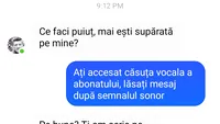 BANC | Ce faci, puiuț, mai ești supărată pe mine?