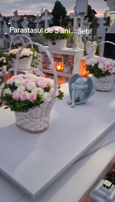 Mormântul lui Sebastian Olariu, tânărul ucis de Vlad Pascu