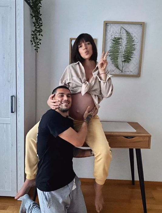 Andreea Stanciu, pe timpul când era însărcinată cu primul copil / sursă foto: Instagram
