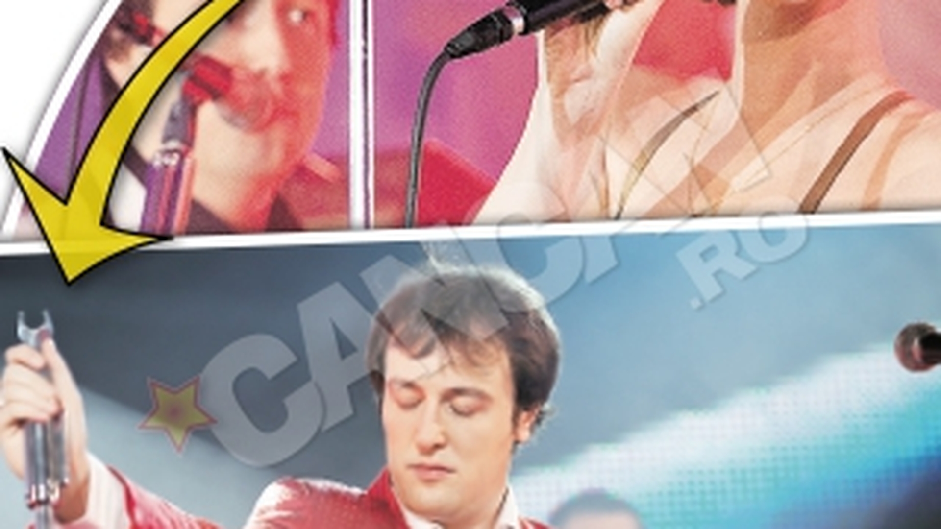Calin Geambasu i-a facut "altar" Malinei Olinescu pe scena! Canta alaturi de stativul microfonului ei