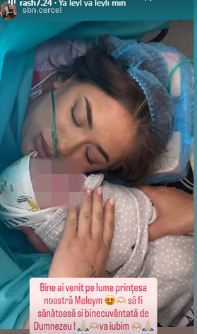 Luis Gabriel a devenit tată pentru a doua oară! Haziran a adus pe lume o fetiță perfect sănătoasă