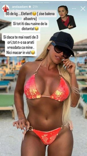 Anda Adam, replică pentru Mara Bănică