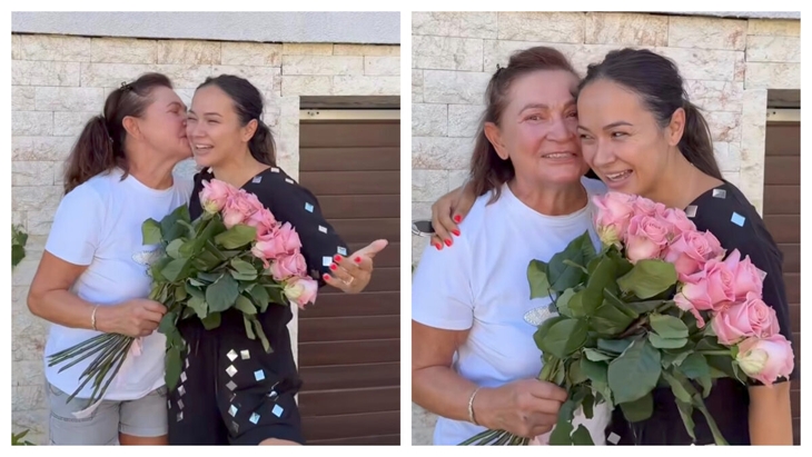 Vlăduța Lupău, surpriză emoționantă pentru mama sa. Femeia nu și-a putut stăpâni lacrimile