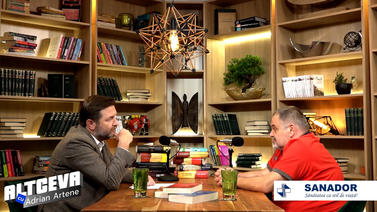 Podcastul poate fi urmărit integral pe canalul de YouTube ”ALTCEVA cu Adrian Artene” / (Sursa: Captură video)