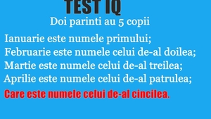 TEST IQ | Care este numele celui de-al cincilea copil? Răspunsul pare simplu, dar nu este