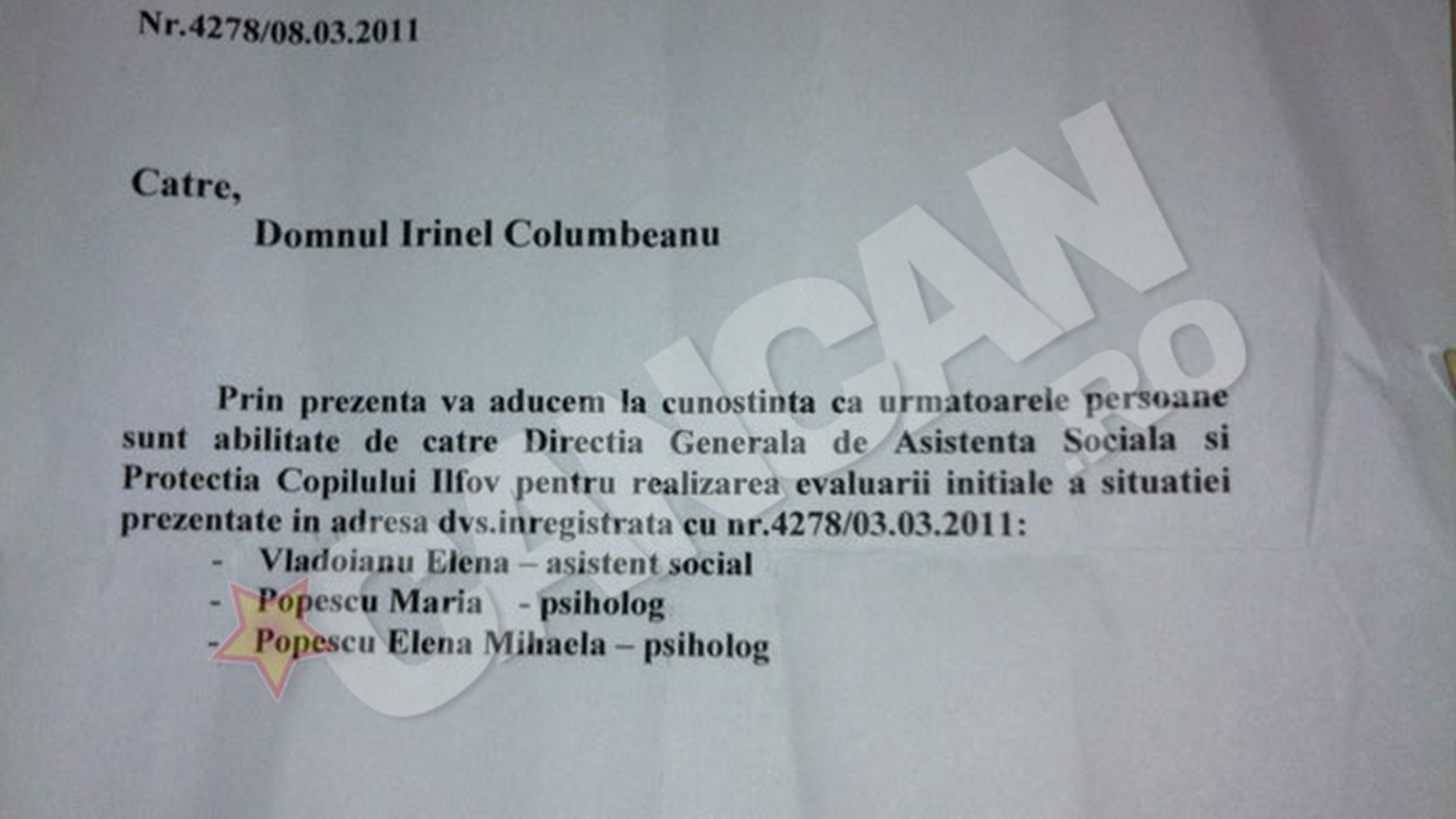 Omul de afaceri Irinel Columbeanu, acuza institutia care ar trebui sa vegheze asupta fetitei lui! Directia pentru protectia Copilului face bani pe spatele micutei Irina?