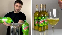 Cum poți transforma Mountain Dew în vin. Trucul simplu, la îndemâna oricui