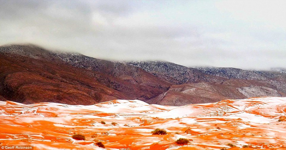 A nins în Sahara! Imagini spectaculoase care te lasă fără cuvinte