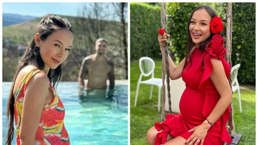 Vlăduța Lupău, ședință FOTO inedită în ultima lună de sarcină. Artista i-a lăsat mască pe fani!